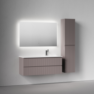 Тумба подвесная под раковину Sancos Snob R SNR120RSM правая 120 см Doha Soft